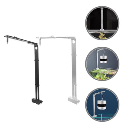 Toddmomy 2pcs Aquarium Light Holder Adjustable, Aquarium Light Riser Fish Tank Led Light Stand Aquarium Lamp Brackets Support for Holder