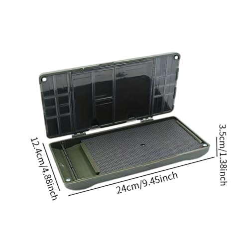 Yiju Rig Box Carp Fishing Tackle Box Fishing Rig Storage Fishing Lure Hook Tackle Storage Container Baitcasting Fly Fishing Box