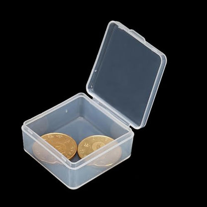 12 Pack Plastic Storage Cases with Lid, 1.5 x 1.5 x 0.71 Inch,Square Empty Clear Plastic Storage Containers for Small Items, Jewelry, Earrings, Necklace, Rings, Cosmetics, Threads, Beads, Crafts etc. - size: 1.5 x 1.5 x 0.71 Inch