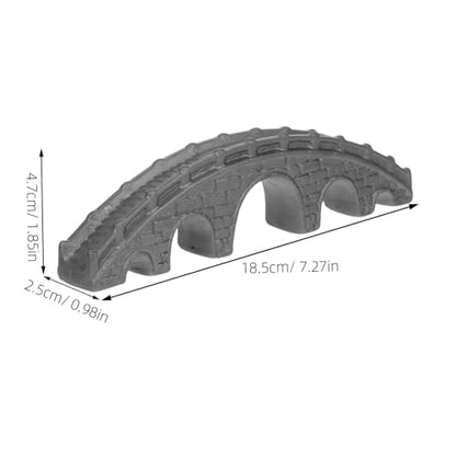 Fish Tank Decorative Arch Bridge Mini Decoration Coral Aquarium Air Outlet Vents Soft Sponge Sponge Pearlescent Sponge Decorative Bookmarks Retro Arch Bridge Dark Ceramics