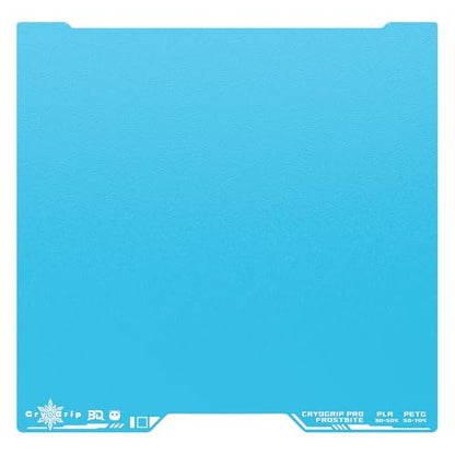 BIQU CryoGrip Pro Frostbite Build Plate for Bambu-Lab H2D H2S 3D Printers, Cold Plate, Room Temperature Printing, Double-Sided Textured Sheet, Print Area 350x325mm, 1 Piece - color: Frostbite-Blue, size: 346*355MM-H2D/S, style: Frostbite