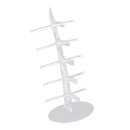 ULTECHNOVO 5pairs Transparent Acrylic Sailboat Glasses Display Stand Rack for Sunglasses and Eyeglasses Home Use and Glasses Shop Showcase