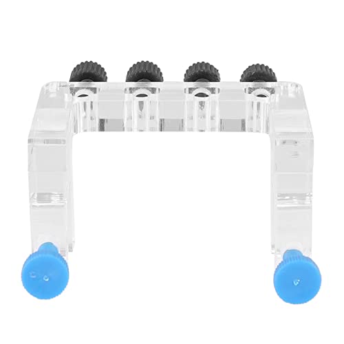 Acrylic Aquarium Hose Holder, Fish Tank Tube Clamp for 10mm Dia Water Pipe, High Transparency Hose Organizer with 4 Hole Positions, Easy to Install and Clean, Universal Fit for AQU