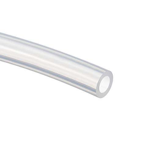 uxcell Silicone Tubing 3/8"(10mm) ID X 5/8"(16mm) OD 3.3ft(1m) Silicone Rubber Tube Air Hose Water Pipe for Pump Transfer Clear - size: 10mm x 16mm