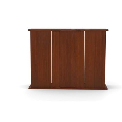 Upright Aquarium Stand, 30/38/45 Gallon Capacity, Serene Cherry Finish, Solid Top Design, Moisture-Resistant Laminate, Storage Cabinet, Contemporary Style for Home Aquarium or Terrarium