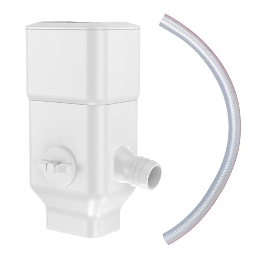 Downspout Diverter, Rainwater Diverter Fits for 3"x4" Oversize Downspout and 2"x3" Downspout, Rainwater Collection System with Adjustable Valve, Diverts Water into Rain Barrel, 4ft. Hose