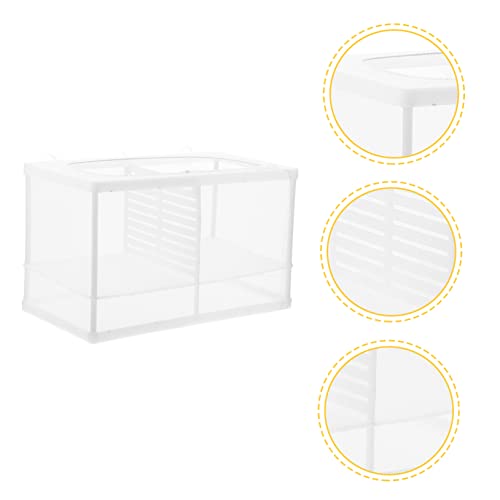 POPETPOP Fish Breeding Tank Cups Easy Install Aquarium Isolation Box for Hatching Betta and Guppy Fry Material for Rearing and