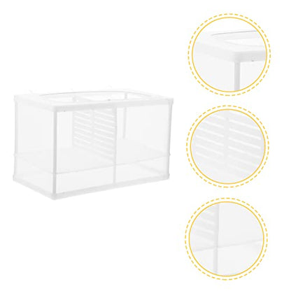 POPETPOP Fish Breeding Tank Cups Easy Install Aquarium Isolation Box for Hatching Betta and Guppy Fry Material for Rearing and