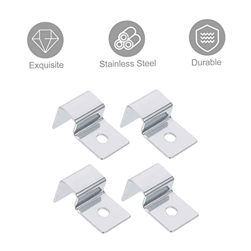 MERRYHAPY 4pcs Lid Support Racks for Fish Tanks Practical Aquarium Cover Clips for Heat Preservation Compatible Turtle and Pet Glass Tanks Elegant Design for Various Aquariums