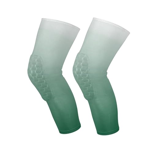 Gradient Army Green Sports Knee Pads Youth Volleyball Basketball Long Leg Sleeves Braces Compression Wrestling Youth/Kids & Adult Sizes
