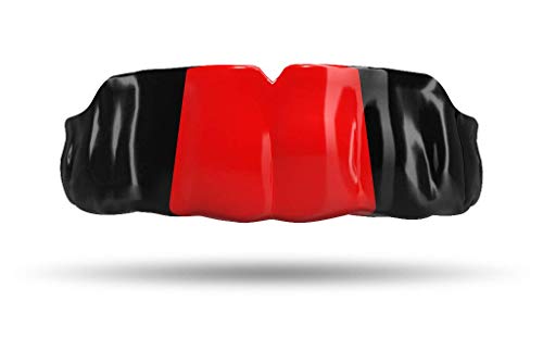 Impact Custom Professional All Sports Mouthguard -Flag Series - color: Black/Red/Black