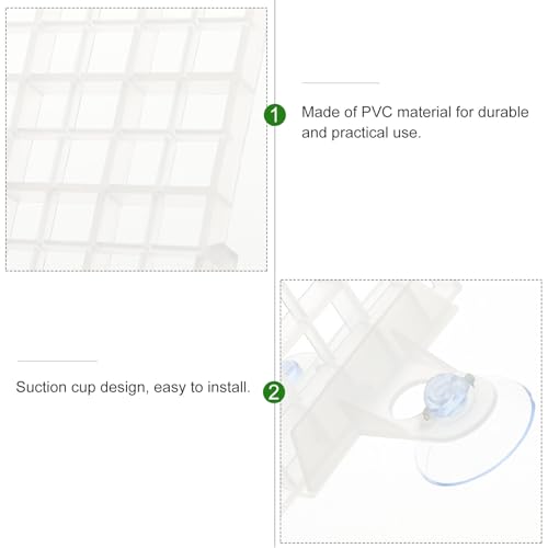 POPETPOP Plastic Grid 1 Set Plastic Fish Tank Trays 75 Gallon Aquarium Lid Aquarium Divider Fish Tank Supplies Splitter Partition Plate Dividing Line Water Tank Stitching Egg Crates