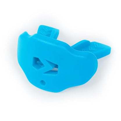 SLEEFS Classic Football Mouthguard with Removable Strap, No-Boil Design - color: Sky Blue, size: Adult