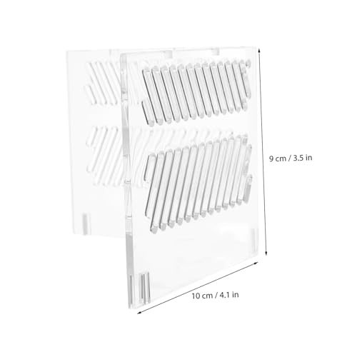 SUPVOX Acrylic Aquarium Grid Divider Pump Isolation Plate for Clean Water Protects Aquarium Pumps from Sand Easy to Install Fish Tank Partition for Versatile Filtration