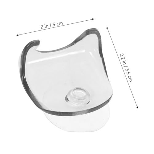 DOITOOL 10pcs Plastic Razor Holders Suction Cups Wall Razor Storage Rack for Efficient Space-saving Showers Durable Bathroom Shaving Tool Stand Compact Design Easy Installation