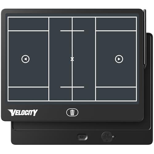 Velocity - Men's Lacrosse LCD Coaching Board - Black - style: Men's Lacrosse