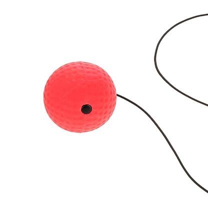 Adult Boxing Punch Exercise Ball Reflex Speed Training Head Band Equipment Lightweight Portable Great Accessory Boxing Training Black Red for Room Garden Park - size: E305-H04, style: E305-H04