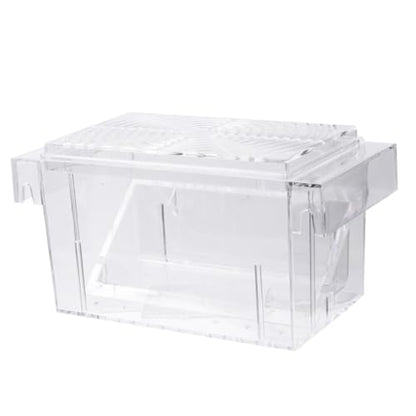 Breeding Box Acrylic Aquarium Fish Tank Isolation Breeder Box Fish Hatching Tank for Betta and Guppy Fry Rearing