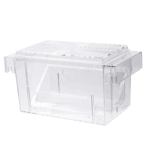Breeding Box Acrylic Aquarium Fish Tank Isolation Breeder Box Fish Hatching Tank for Betta and Guppy Fry Rearing