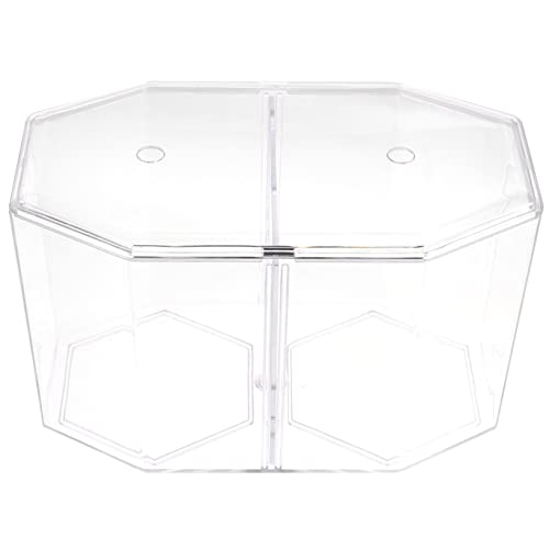 ARTIBETTER Transparent Fish Isolation Tank Two Compartments High- Breeding Box for Betta and Small Fish Aquarium Incubator for Spawning and