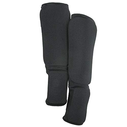 ProForce Combination Cloth Shin / Instep Guards - Black - Small,#84970