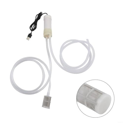 5V USB Water Pump – Self-Priming Electric Vacuum Pump (4L/min) for Aquariums, Balconies & Outdoor Use(1 Meter)