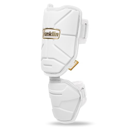 Franklin Sports PRT Baseball + Softball Elbow Guard - color: White/Gold, size: Youth