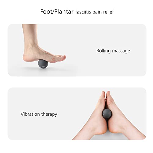 2" Mini Massage Ball, 5 Speeds Vibrating Massage Roller Ball for Palm, Hand, Foot, Leg, Neck, Back, Trigger Point Muscle Therapy Ball for Myofascial Release, Plantar Fasciitis Relief, Blue - color: Blue
