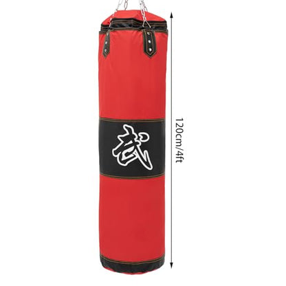 Punching Bag for Adults, PU Heavy Boxing Bag Set, Unfilled Heavy Punching Bag