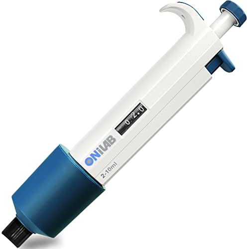 ONiLAB 2-10ML Lab Micropipette, Single Channel Pipette,Adjustable Volume Pipette, Micro Pipettes, High Precision Pipettor,Autoclavable - size: 2-10ml