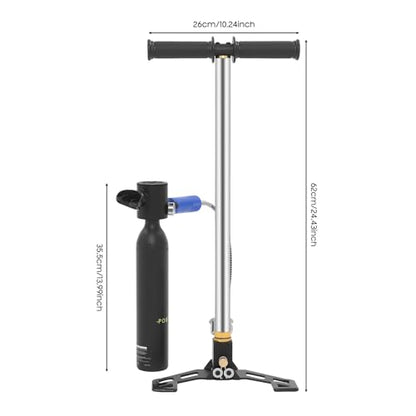 Mini Air Scuba Tank Diving Kit, Air Pump Set Oxygen Tank Pump Diving Equipment 0.53qt Manual Underwater Breathing Portable Scuba Diving Tank Kit for Underwater Exploration Ship Cleaning
