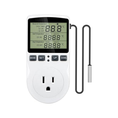 Temperature Controller Digital Thermostat Timer Display Control PC Suitable for Aquarium Reptile Farm