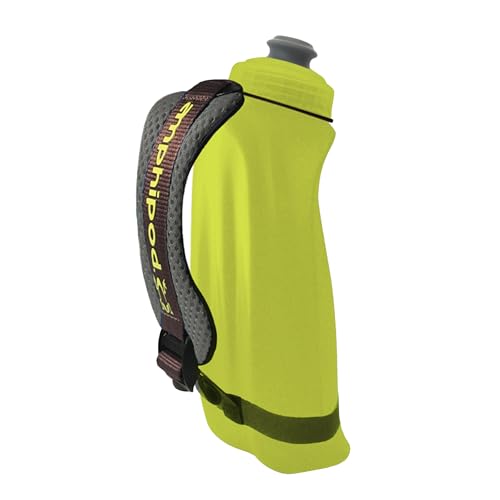 Amphipod Hydraform Handheld Bottle, Ergonomic BPA-Free Water Bottle, 12 oz. - color: Charcoal, size: 12 Ounces