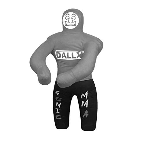 DALLX Kids Grappling Dummy for Fitness Training Practice Wrestling Judo Karate MMA Punching Dummy for Kids Jiu-Jitsu - UNFILLED - color: Grey