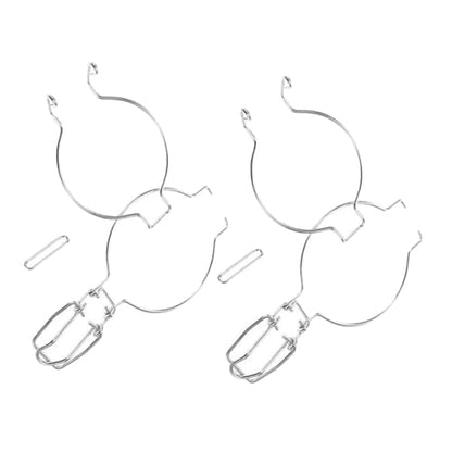 Ciieeo 2pcs Stainless Steel Replacement Wire Clamps for Glass Jars - Sealing Buckles for Wide Mouth Mason Jars & Storage Canisters - Secure Locking Clips for Airtight Food Storage