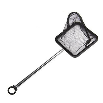 Stainless Steel Fishnet Square Extendable Fish Net High Density Fishnet Applicable to Aquarium Black 1 Pcs Attractive and Fashion