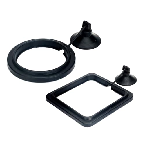2pcs Fish Tanks Feeding Rings Small Fishes Feeders Rings Circles Buoyance Fish Feeders for Easy Installation and