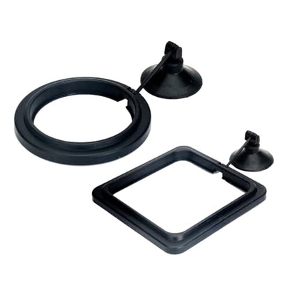 2pcs Fish Tanks Feeding Rings Small Fishes Feeders Rings Circles Buoyance Fish Feeders for Easy Installation and