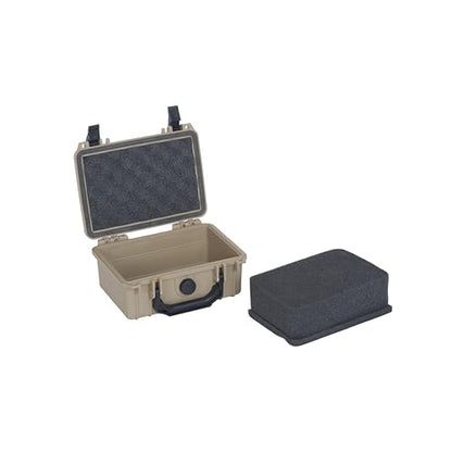MEIJIA IP67 waterproof hard compact case,Customizable Fit Foam,8.12”x6.56”x 3.56”,Fit Use of Drones, Cameras,Equipments,lens (Desert Tan) - color: Desert Tan, size: 8.12x6.56x3.56inches