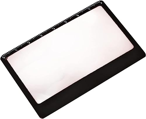 Credit Card Size 3X Magnifiers, Each Magnifier for Use as Magnifying Glass, Reading has 3X Fresnel Lens, Pocket Magnifier, Reading Magnifier for Menus or can use as Accessory for ID Badge Holders