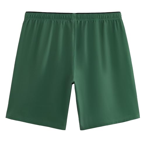 maamgic Mens Swim Trunks 9 Inch Compression Liner Quick Dry Board Shorts - color: Army Green, size: X-Large