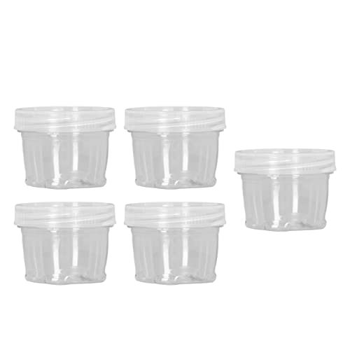 Camping Box, Portable Clear Food Grade PET Seasoning Holders, Spice Containers 5PCS with Mesh Storage Bag for Outdoor Picnic BBQ Travel Fishing