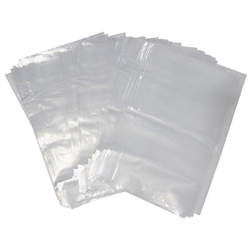 100 Pack Plastic Fish Bags 9x15 Inch Clear Polyethylene Bags Food-grade Plastic Bag Leak-proof and Recyclable Fish Bag Transport for Live Fishes Storing and Transporting(2 mil)