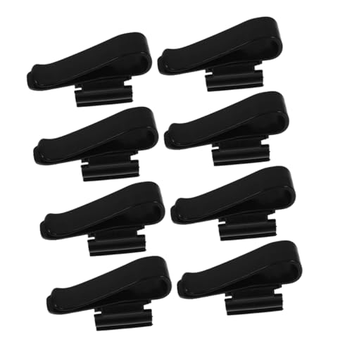 Milisten 8pcs Plastic Hose Clamps for Aquarium Durable Water Pipe Fixing Clips for Tanks Quick Installation Sturdy Plastic Material for Fish Tank Water Hose Connections - color: Black