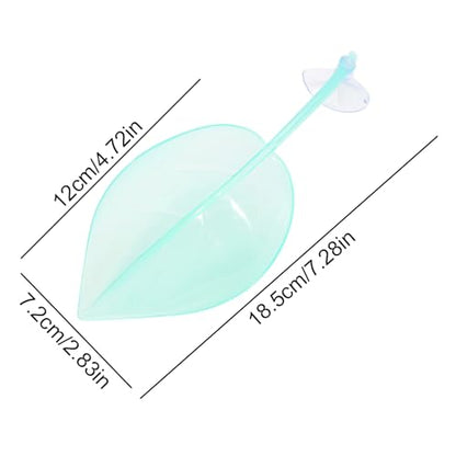 Turtle Basking Area - Reptile Climbing Ramp, Amphibian Tank | Suction Cup Leaf Shape Resting Spot, Semi-Aquatic Creature Habitat Deck, Floating Terrace Pad for Backyard Pond Frogs - color: Blue