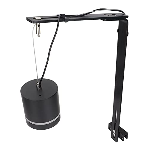 Aquarium Light Stand Adjustable Height 12 to 24 Inches Universal Mount for Fish Tank Lighting Bracket Supports 15 Lbs Weight Black Finish for Stable Light Fixing in Large Deep Aquariums