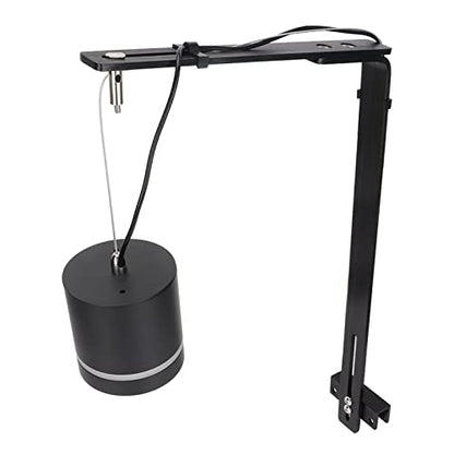 Aquarium Light Stand Adjustable Height 12 to 24 Inches Universal Mount for Fish Tank Lighting Bracket Supports 15 Lbs Weight Black Finish for Stable Light Fixing in Large Deep Aquariums