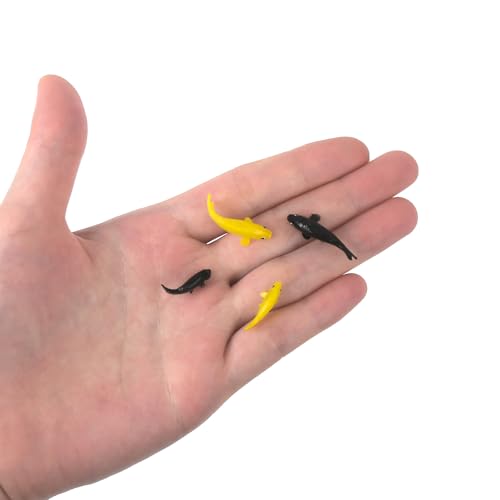 20 Pcs Mini Koi Fish Plastic Animals Goldfish Ornament Supplies for Fish Tank DIY Decorations Gifts
