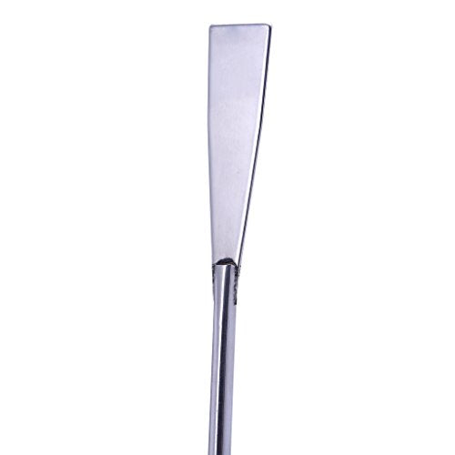 3 Pack Stainless Steel Aquarium Tools Set, Curved Straight Tweezers and Leveler Spatula for Aquatic Aquascaping