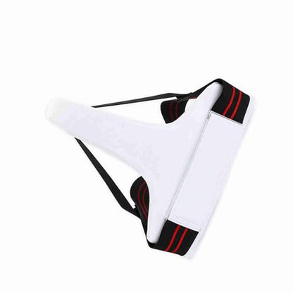 Dioche Boxing GroWomens Taekwondo Groin Guard - Ergonomic Design Boxing Karate Protector for Optimal Coverage - Durable PU Leather - Size L - size: Large